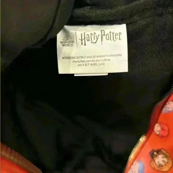 NWOT Harry Potter Chibi  faux leather Orange  mini bookbag By Wizarding World - Picture 2 of 7